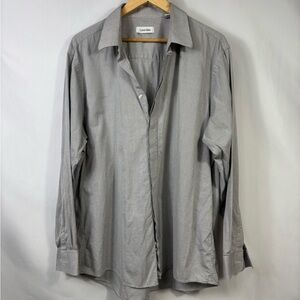 Calvin Klein Men's Classic Gray Dress Shirt